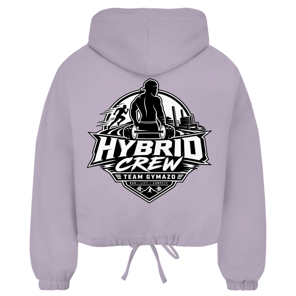 GYMAZO Cropped Oversize Hoodie Hybrid Crew