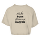 Damen Oversize Crop Top Dreams