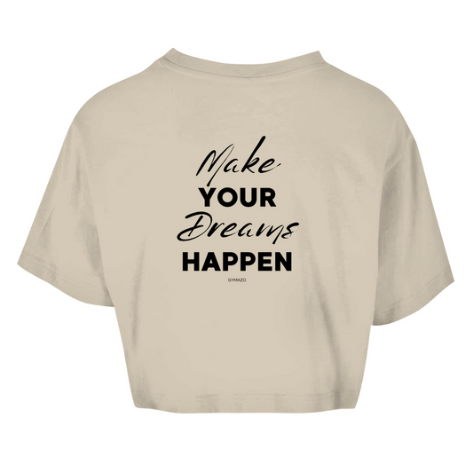 Damen Oversize Crop Top Dreams