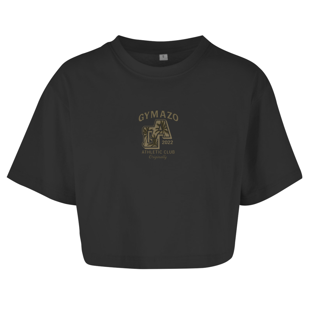 Damen Oversize Crop Top GYMAZO