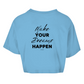 Damen Oversize Crop Top Dreams