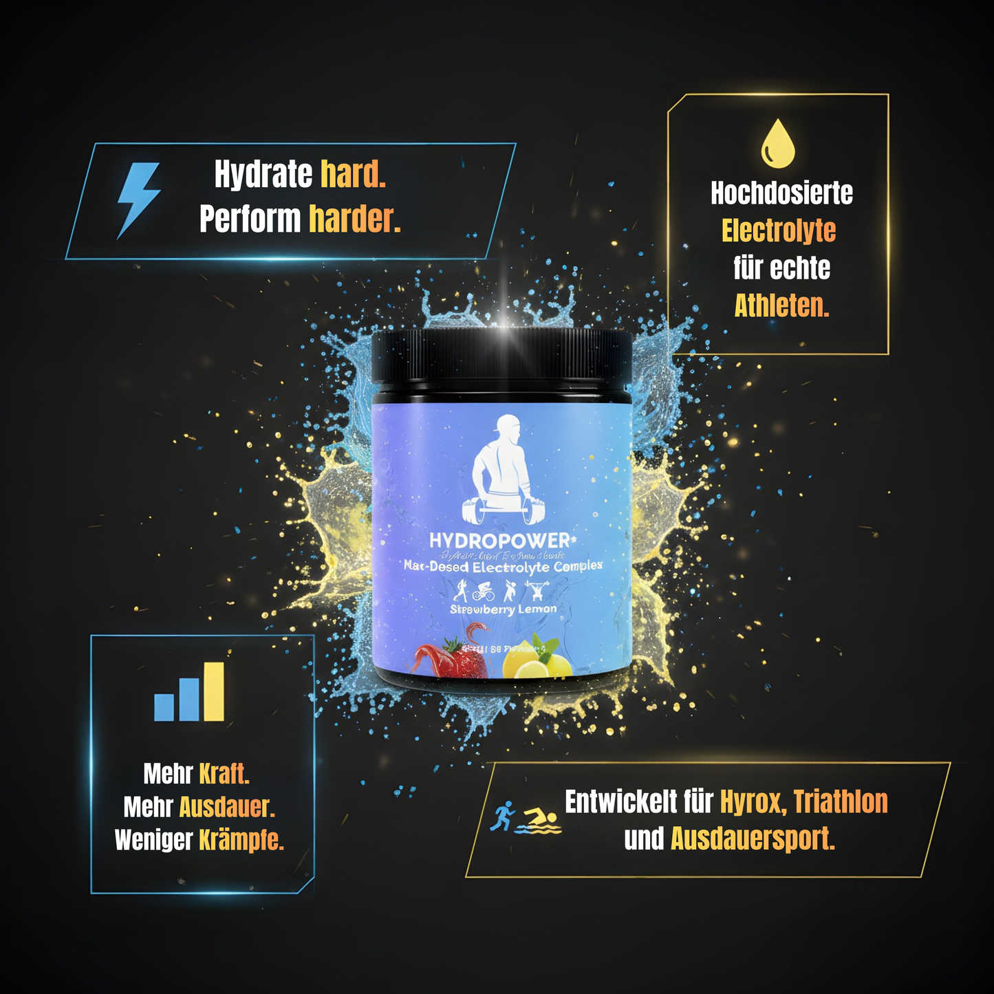 GYMAZO Hydropower+ Strawberry Lemon