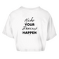 Damen Oversize Crop Top Dreams