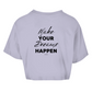 Damen Oversize Crop Top Dreams