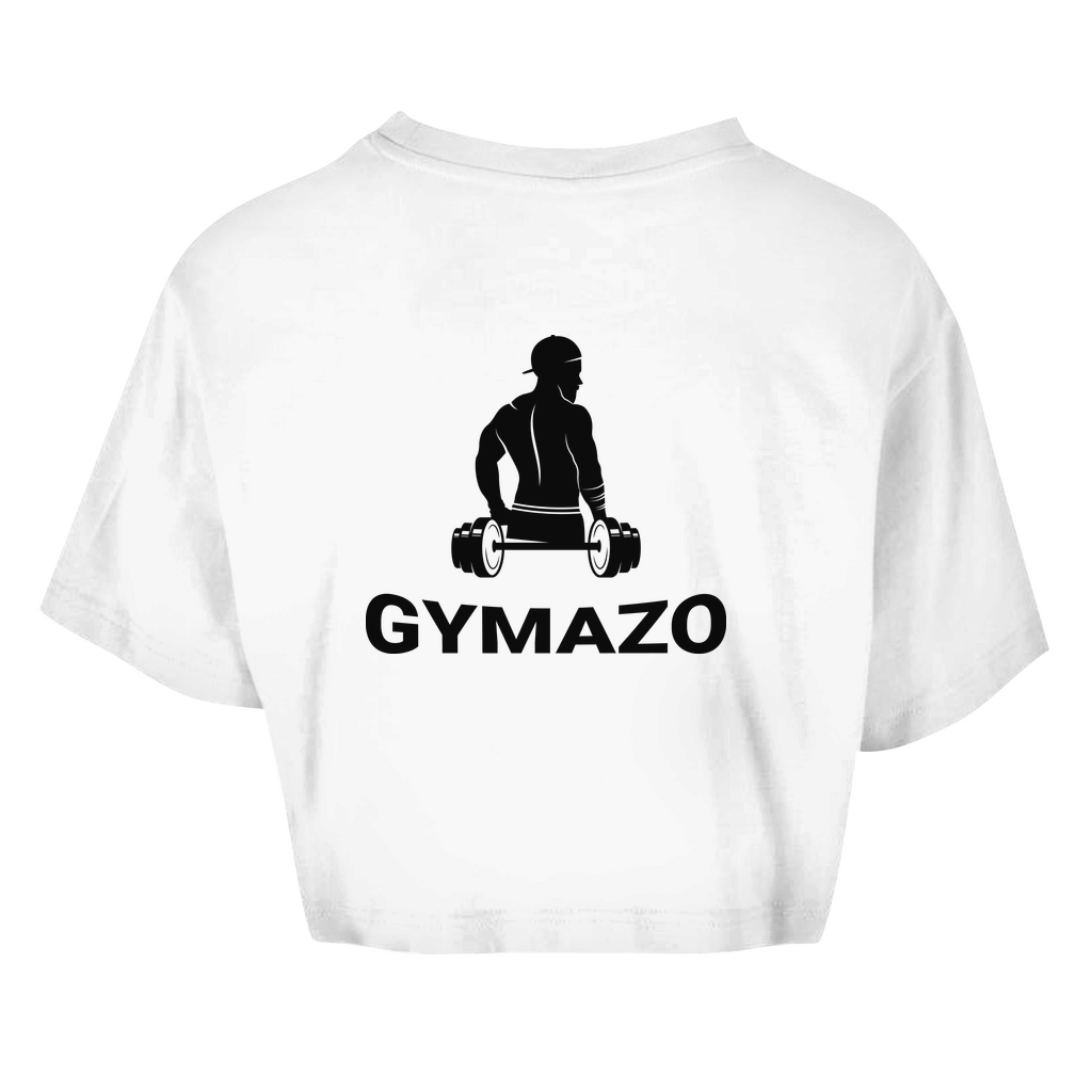Damen Oversize Crop Top Logo