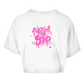 Damen Oversize Crop Top Logo